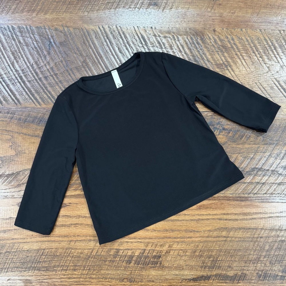 Classic BLACK Kids Long Sleeve Shirt NEW
